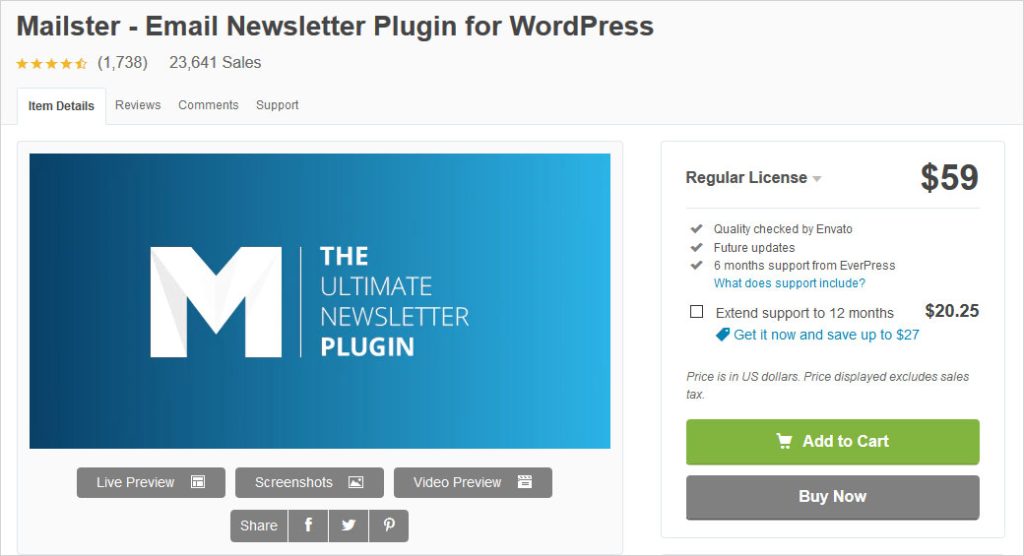 mailster email newsletter wordpress plugin