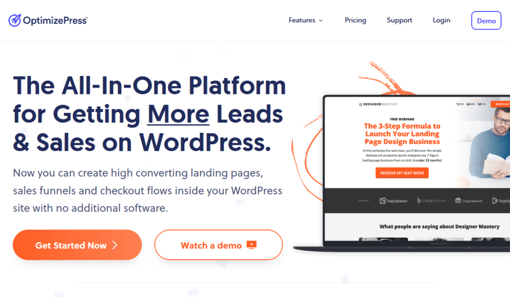 optimizepress landing page builder for wordpress