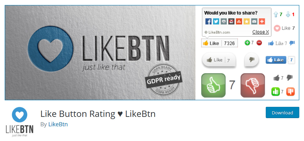 like button rating