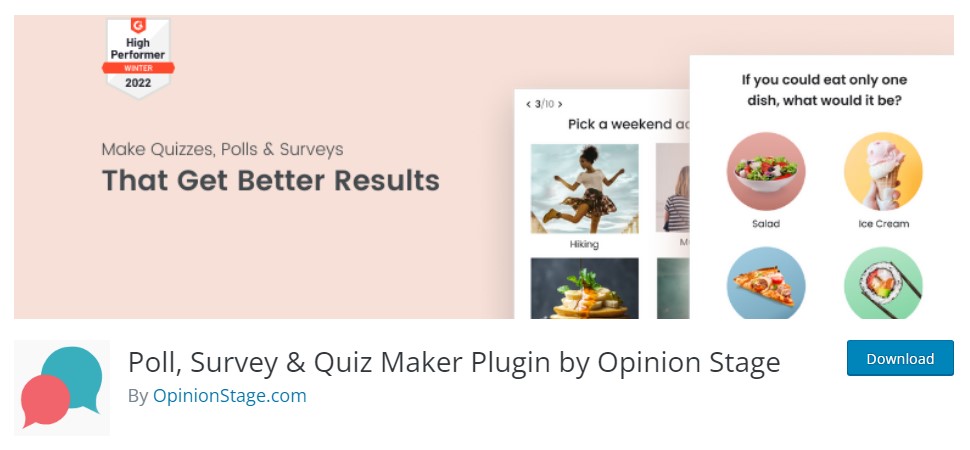 opinionstage poll survey quiz wordpress plugin