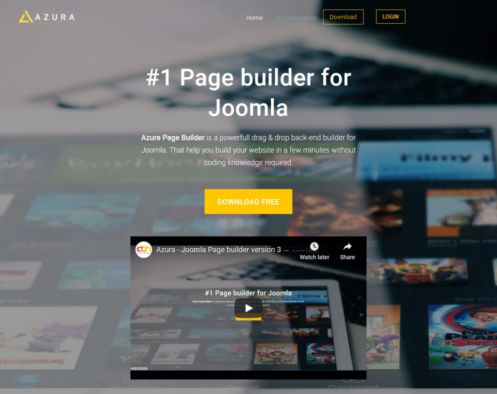 azura joomla page builder