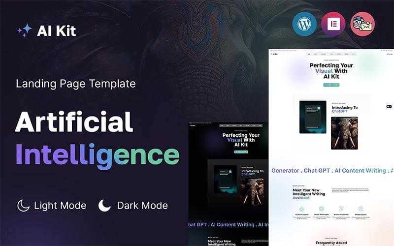 Artificial Intelligence WordPress Landing Page