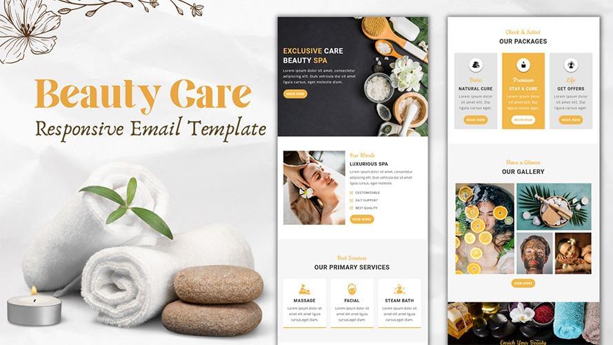 Beauty Care and Salon Multipurpose Responsive Email Template