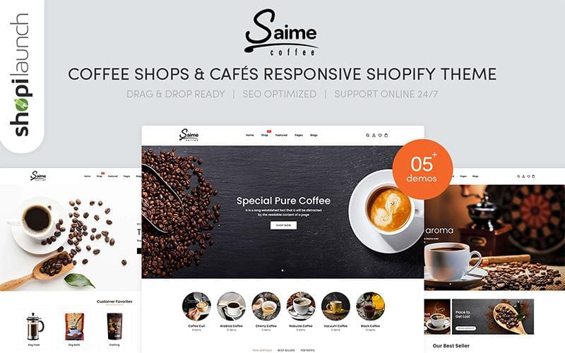 Coffee Shops & Cafes Stores Responsive Shopify Theme