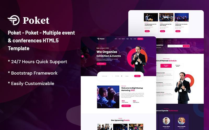 Multiple Event & Conference Responsive Website Template