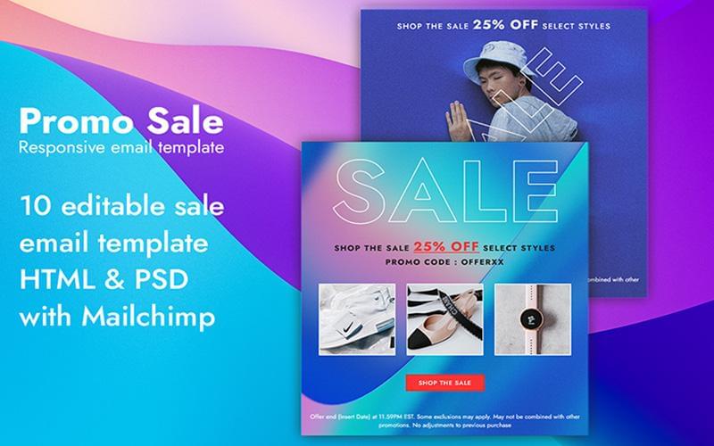 Sale - HTML Email Template with Mailchimp Newsletter