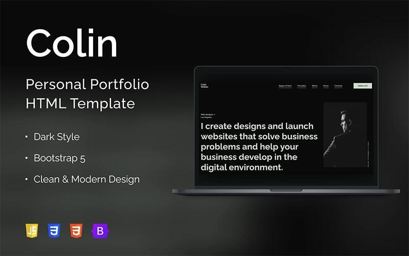 Webhub Web Designer Personal Portfolio Landing Page Template