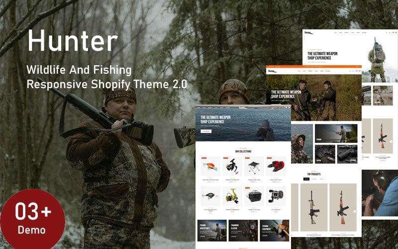 Wildlife And Fishing Responsive Shopify Theme