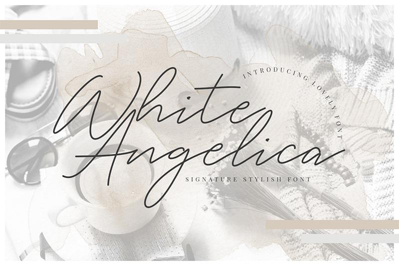 White Angelica Font Free Download