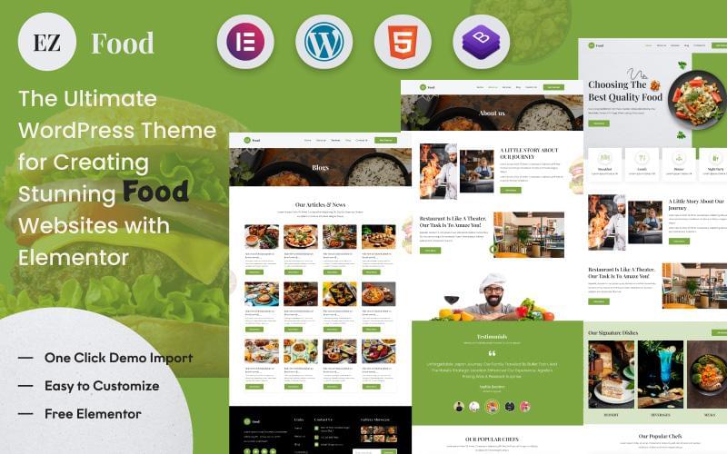 Tingee Food Restaurant WordPress Theme