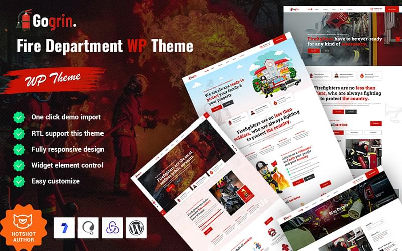 Fire Emergency WordPress Theme